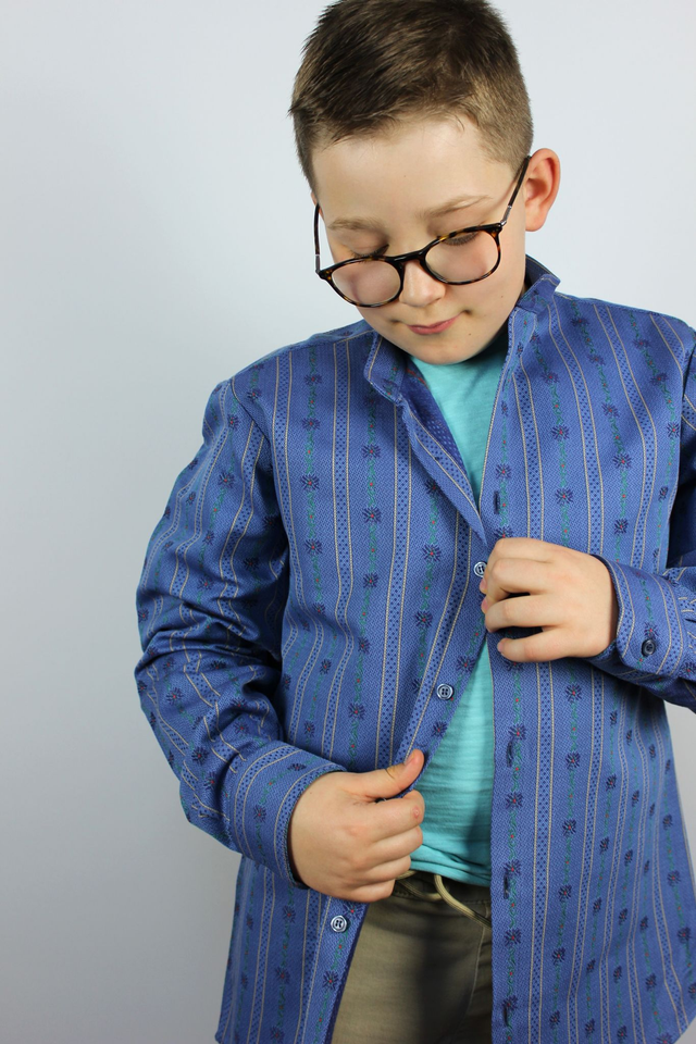 Chemise Enfant Bleue Marine