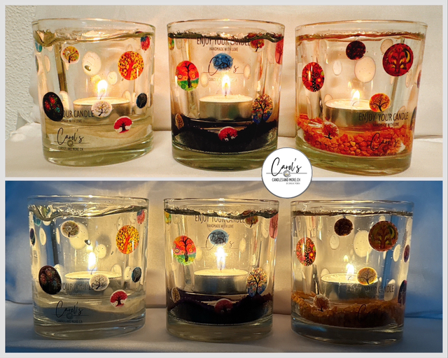 Teelichtglas Lebensbaum