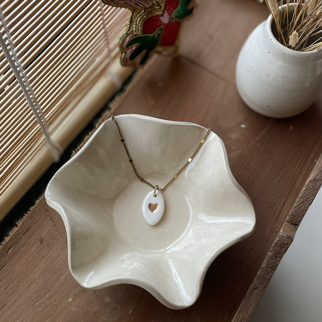 Médaillon Grigri • ovale • Cœur 💛 #1