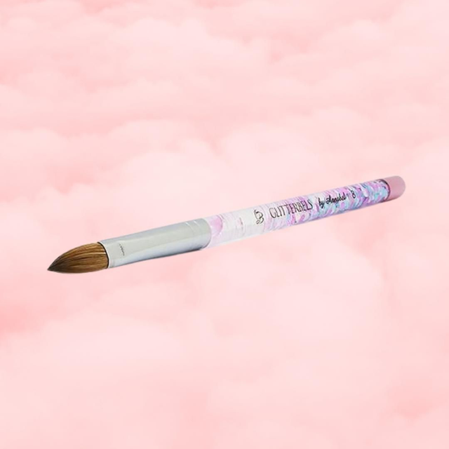 Pinched Pastel Glitter Acrylic Brush