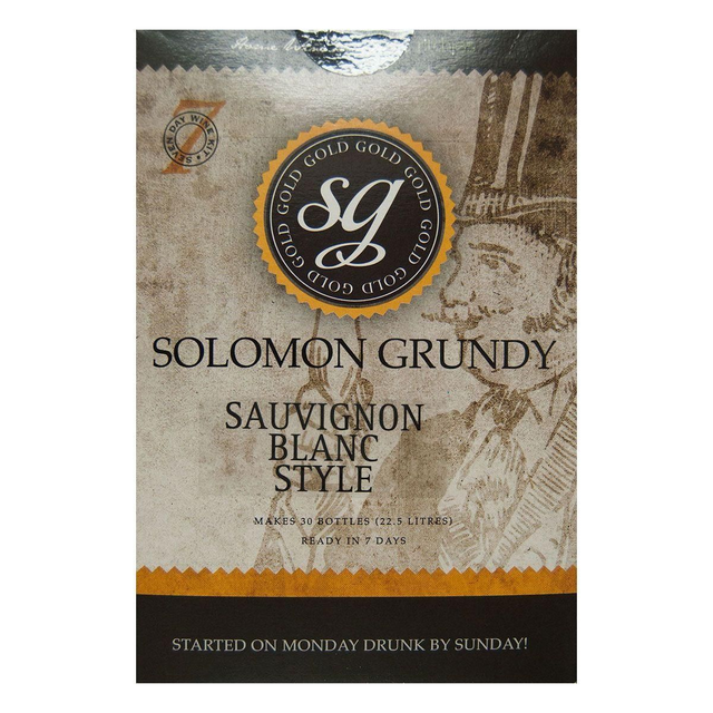 Sauvignon Blanc Solomon Grundy Gold 30 Bottle 