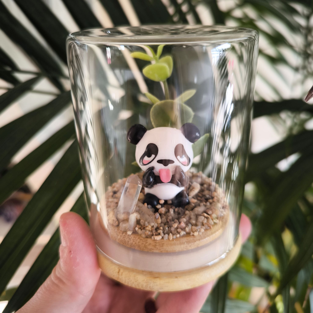 Ami protecteur - Panda (cristal de roche)