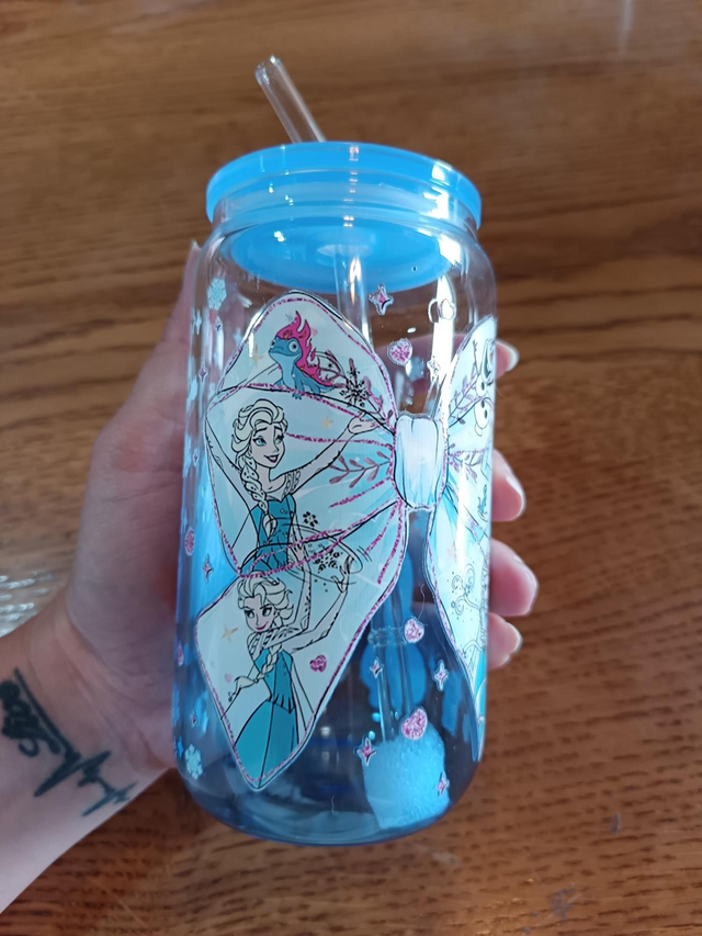 Canglass bleu reine des neiges 
