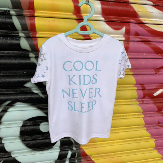 blue stars childs shorts pyjama set  