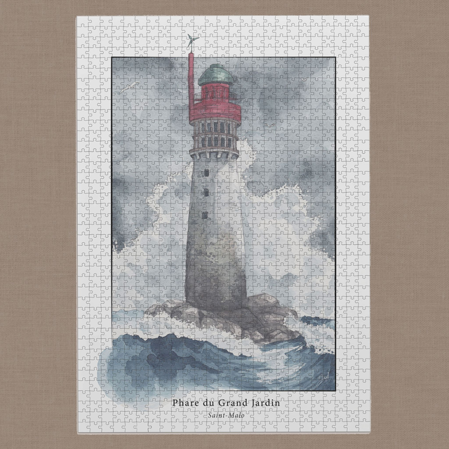 Puzzle 1000 pièces - Bretagne - Tempête au Grand Jardin