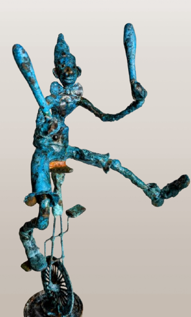 Le jongleur en monocycle - VENDU 