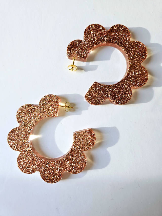 BOUMBO aux paillettes or ambré