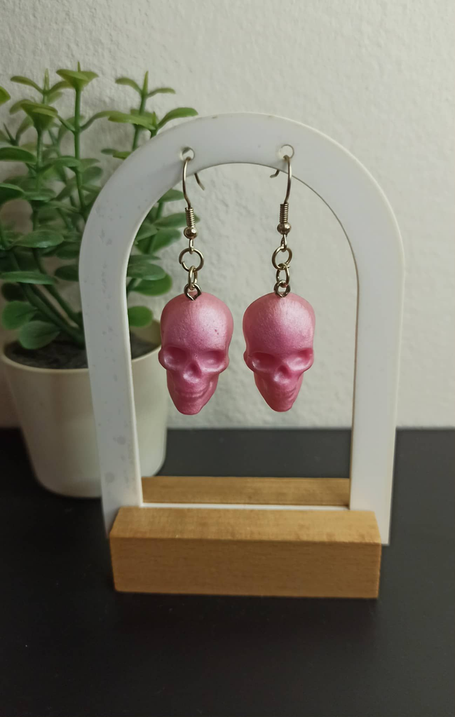 Boucle d&#039;oreille tête de mort (427)