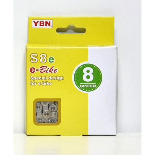 Řetěz Yaban e-bike S8e, 8 speed 136 čl. stříbrný