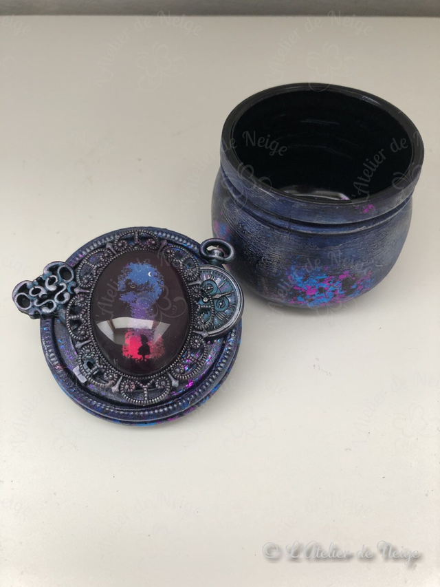 Petit Pot en Verre Chat du Cheshire Crépuscule