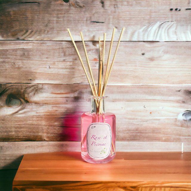 Diffuseur par capillarité - Rose et Pivoine