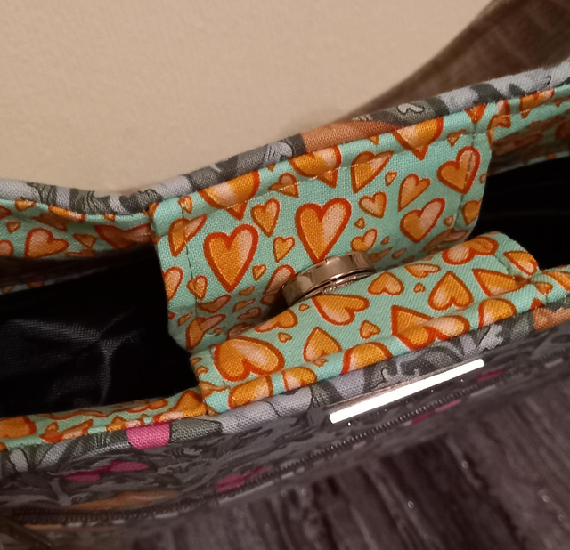 Shoulder Tote Bag - Beige and Green Floral