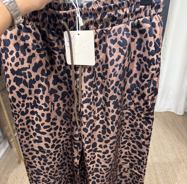 Pantalon fluide léopard 