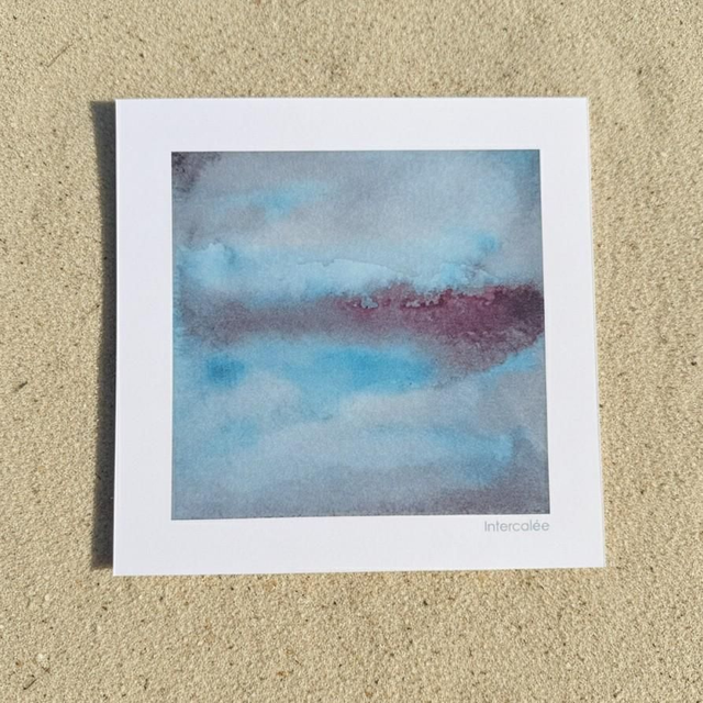 Aquarelle mini - Brume Caraïbe - reproduction