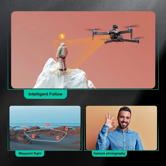 Drone, New S159 Long-Endurance Brushless Foldable 