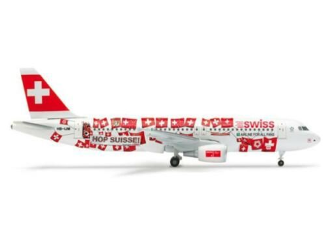 SWISS A320 (HB-IJM) &quot;Hopp Schwiiz&quot; Euro 08, 1:400 Herpa