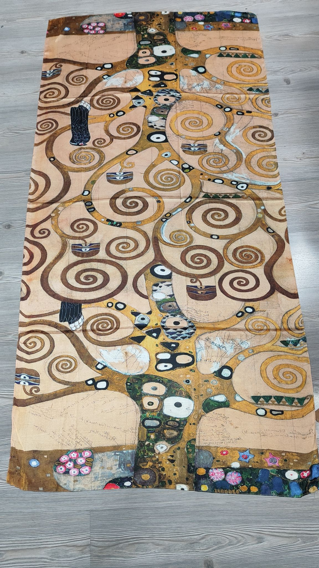 Stola Albero della vita di Gustav Klimt in seta