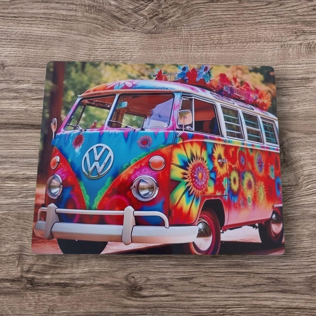 Plaque déco alu combi vw