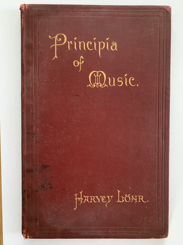 PRINCIPIA OF MUSIC 1890 Hardback BOOK