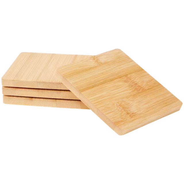 Dessous de verres en bambou personnalisés 
