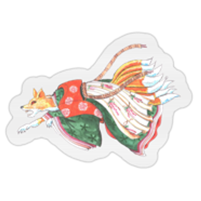 Autocollant "Renarde à neuf queues"