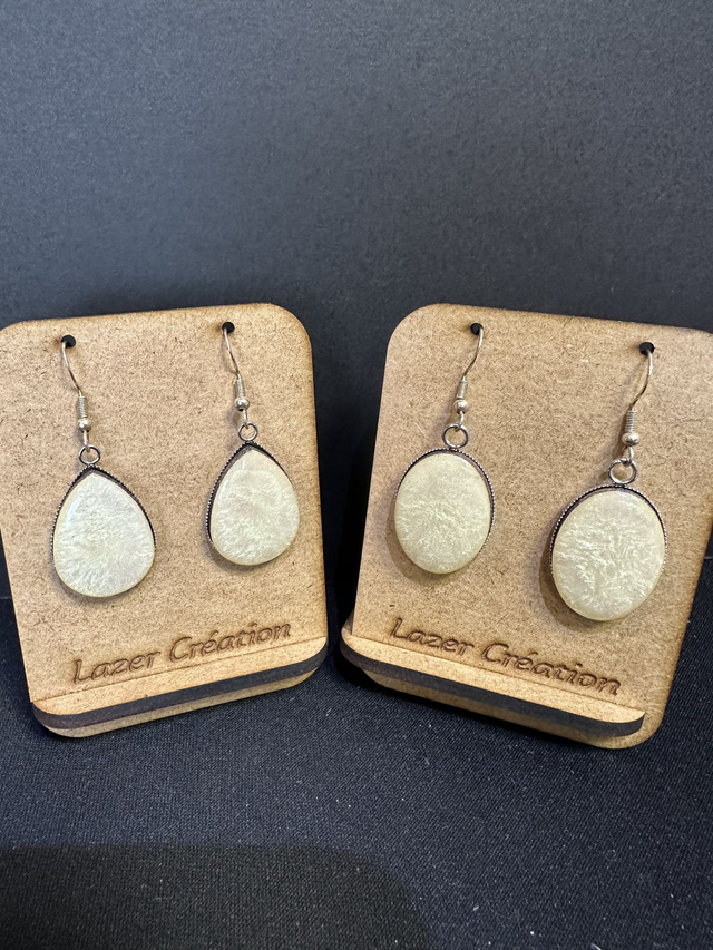 Boucles d'oreilles bois