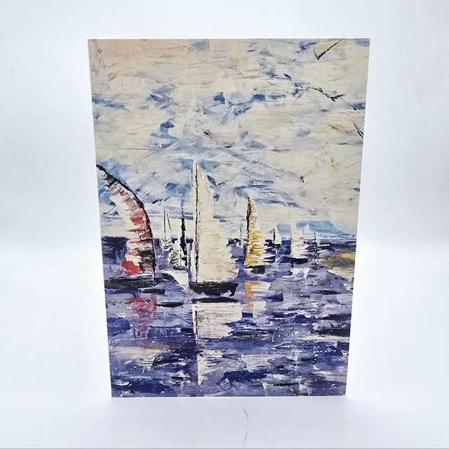 688. Greetings Card. Sailing