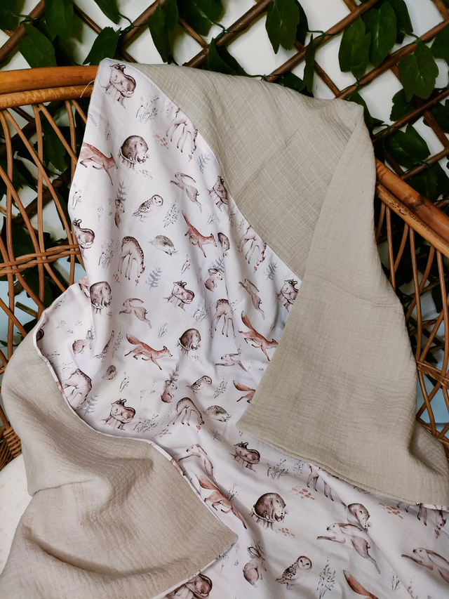 Couverture légère thème forêt