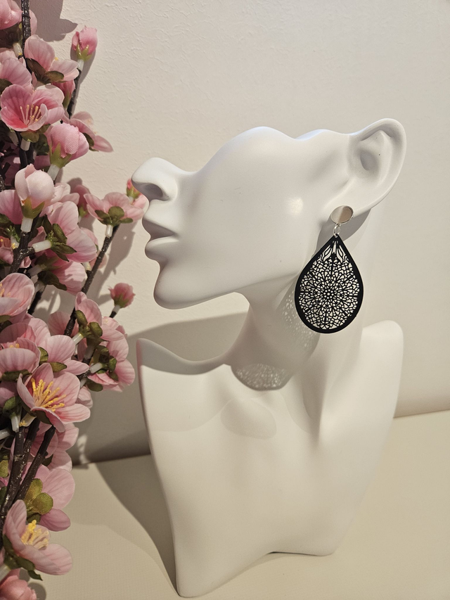 Ohrringe Metall Tropfe 