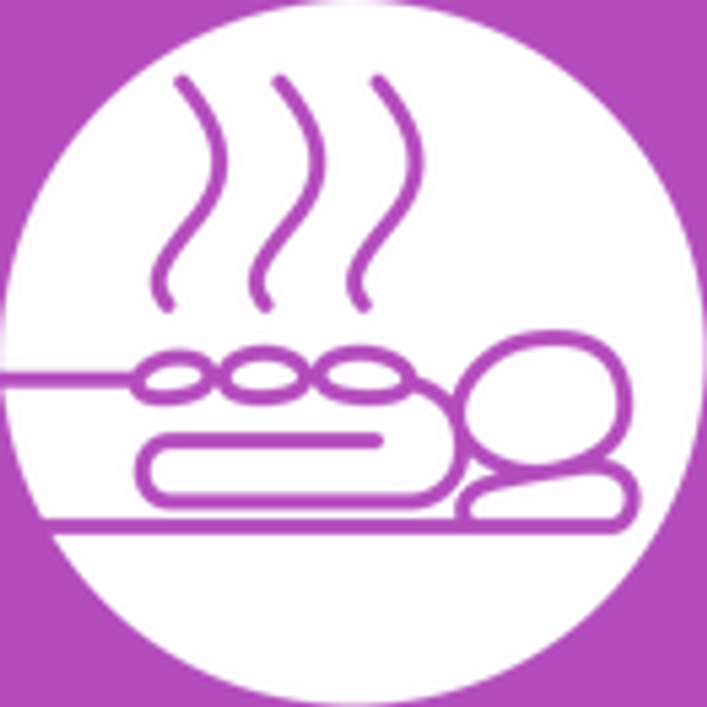 Massage aux pierres chaudes Durée 1h30.