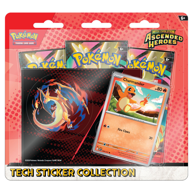 Pokémon TCG: ME2.5 Ascended Heroes - Tech Sticker Collection - Charizard (julkaisu 30.1.2026)