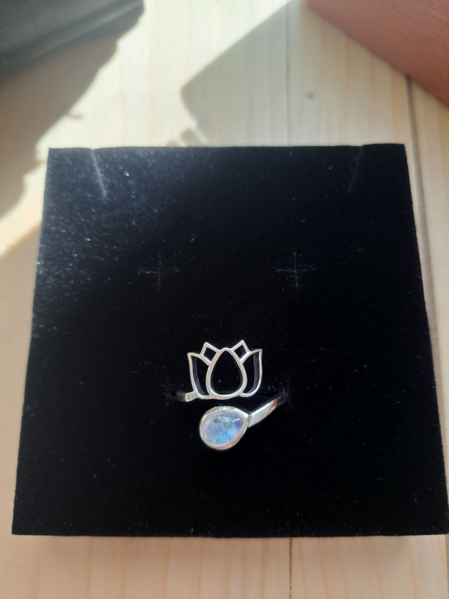 Bague argent 925 réglable Péristérite