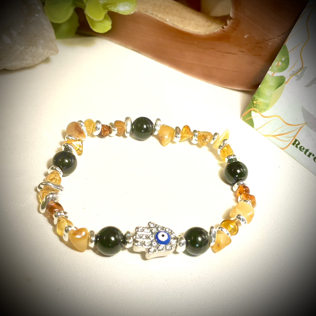 MAUVAIS ŒIL, Ambre et Tourmaline