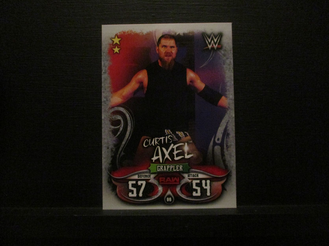 Curtis Axel - Raw Slam Attax Live Original Trading Card #96