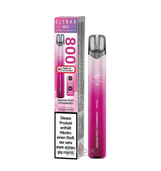 103 | Elfbar 800 Dragonfruit Strawberry 20mg Nikotin/ml Einweg E-Zigarette