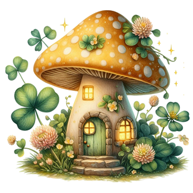 Mushroom House Coaster