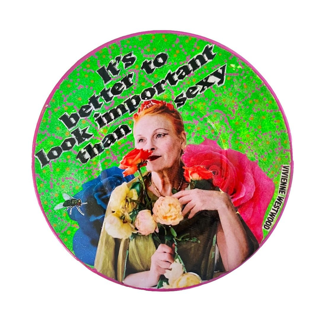 "It's Better to Look Important Than Sexy" Green Upcycled Trinket Dish - House of Frisson