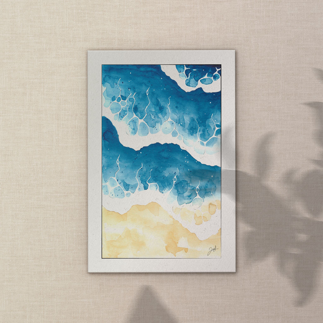 Carte postale - Bord de Mer - Bleu