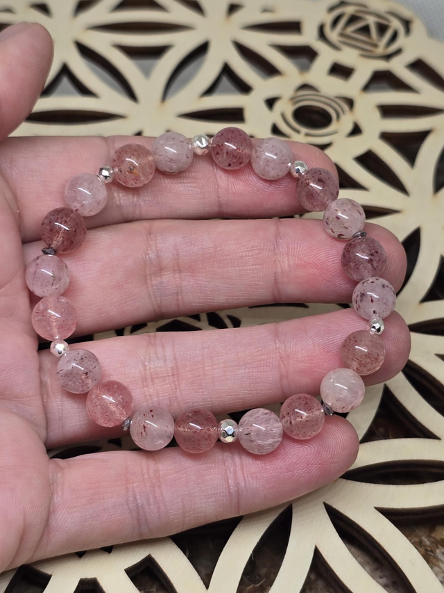 Bracelet Quartz fraise 0,8 cm