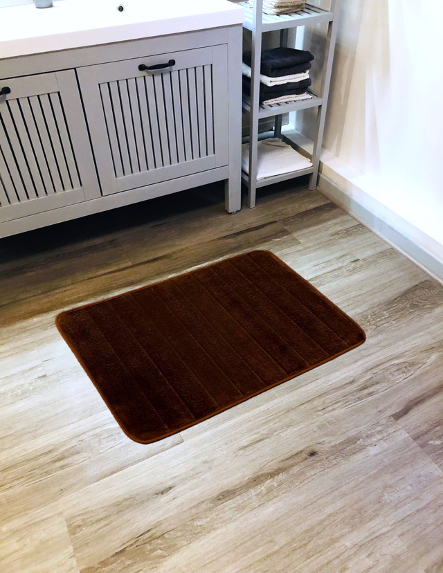 HODYSSEA Tapis de bain douche DOUCEUR 100% Polyester 80 x 50 cm Anti-dérapant