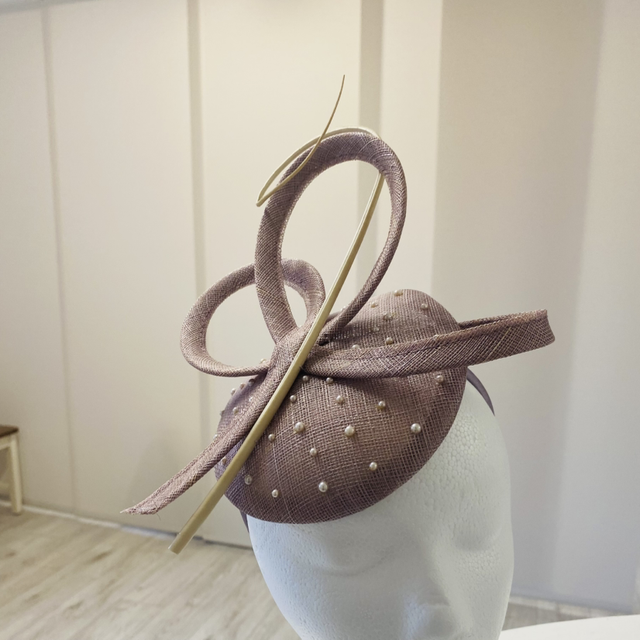 💕Aoife Dusk headpiece with pearls 