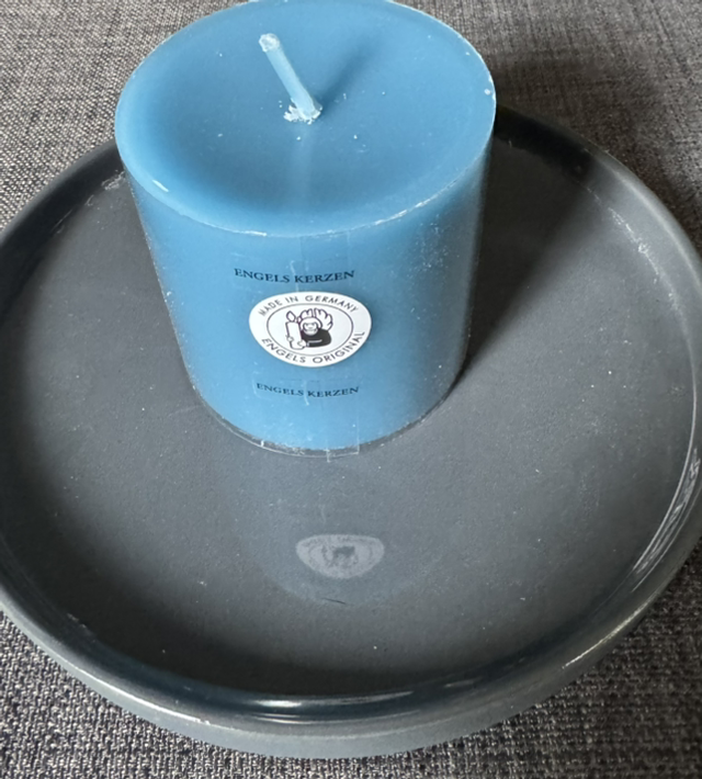 Engels Kerzen Marine / 8 cm / Engels Original / Gegossene Stumpenkerze