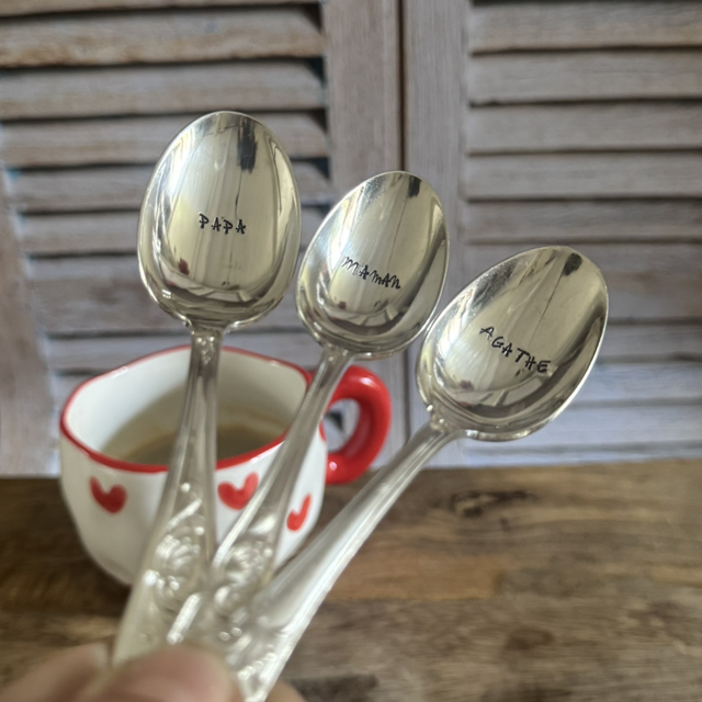 Cuillère Argent Vintage À PERSONNALISER