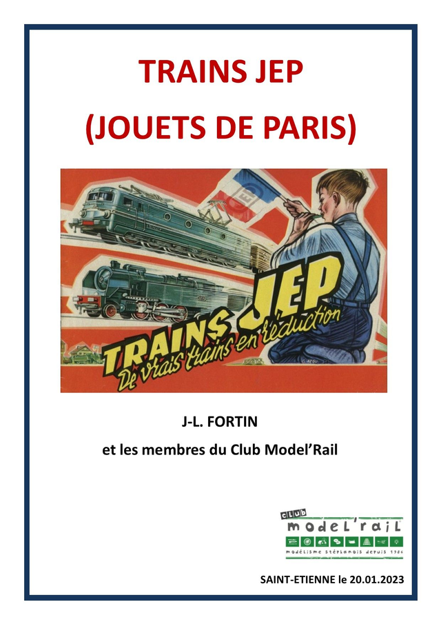Fascicule Les Trains JEP