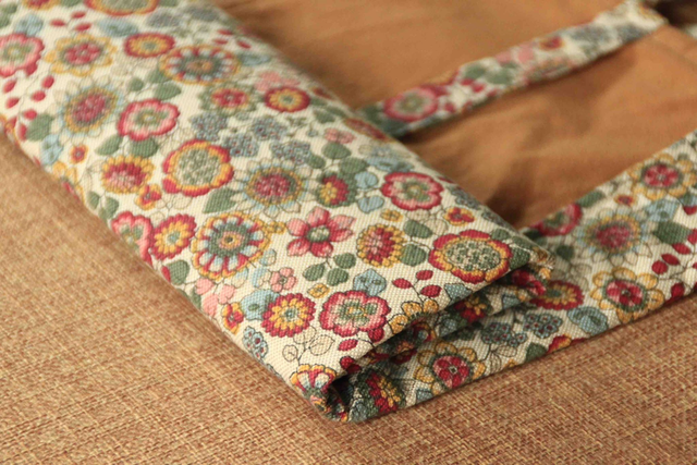 Rollendes StifteMäppchen, Stifte-Organizer, Malen und Schreiben - große Blüten - natur/pink