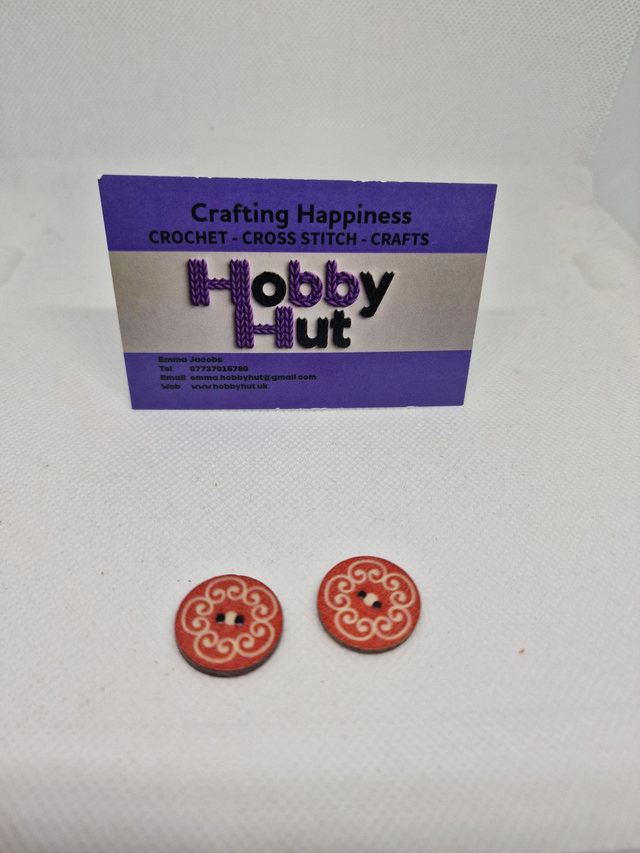 Vintage Style Buttons (1) 2cm