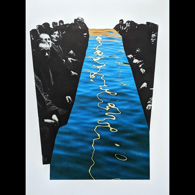 'The summit' collage (original, unframed)