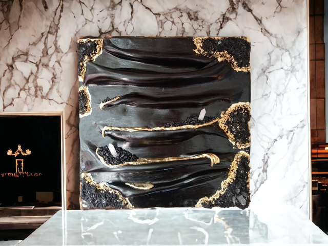 Handmade Black beauty wall art