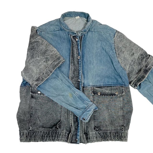 VESTE EN JEAN BICOLORE