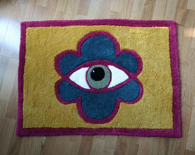 Tapis Oeil Fleuri 